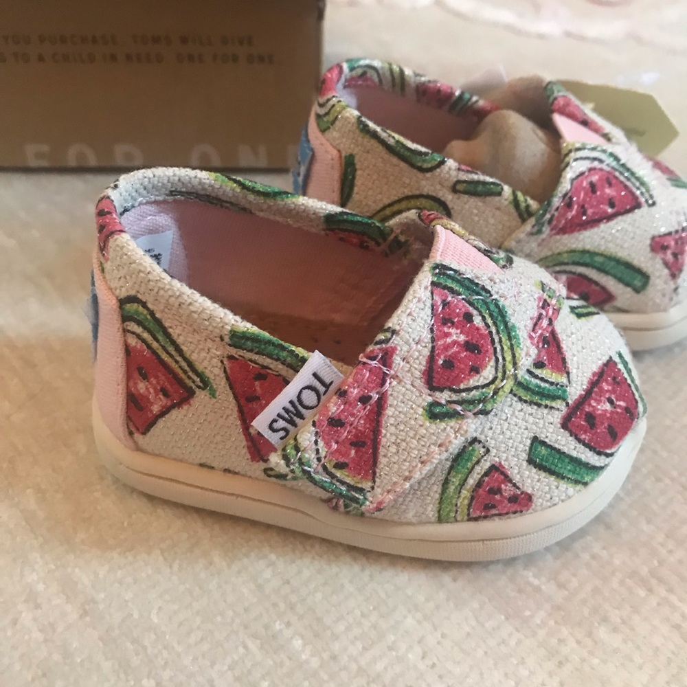 Pink Glitter Watermelon Baby Toms